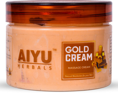 AIYU HERBALS Gold Cream Hydrating Face & Body Lotion with Rose Oil for Glowing Skin(250 g)