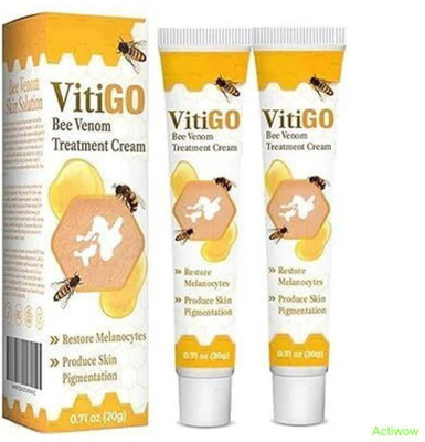 ACTIWOW Vitigo Bee Venom Cream for Back Rash Relief(100 ml)