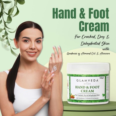 GLAMVEDA Hand & Foot Care Cream For Rough, Dry and Cracked Heel(100 g)