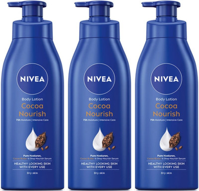 NIVEA COCOA NOURISH BODY LOTION 400 ML ( PACK OF 3 )(1200 ml)