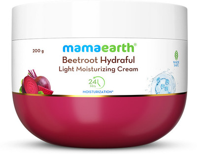 Mamaearth Beetroot Hydraful Light Moisturizing Cream with Hyaluronic Acid for Pink Glow(200 g)