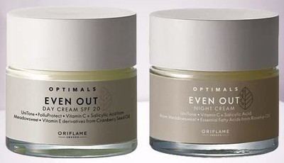 Oriflame Optimals Even Out Day and Night Cream SPF 20 with All New Advanced Formula(100 ml)
