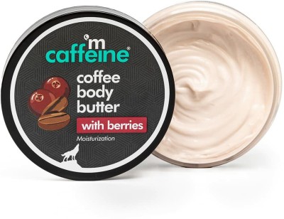 mCaffeine Coffee & Berries Shea Body Butter Lotion |Deep Moisturization for Dry Skin(100 g)