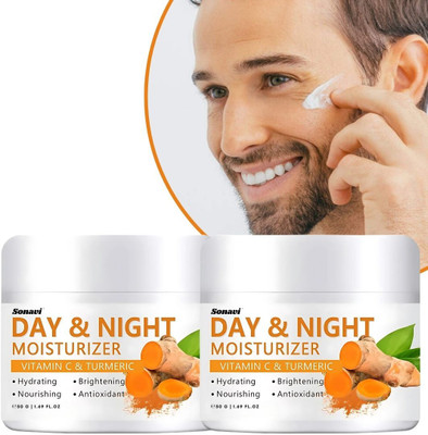 Sonavi Turmeric Extract & Vitamin C Cream | Gentle Texture | Daily Use Pack of 2(100 g)