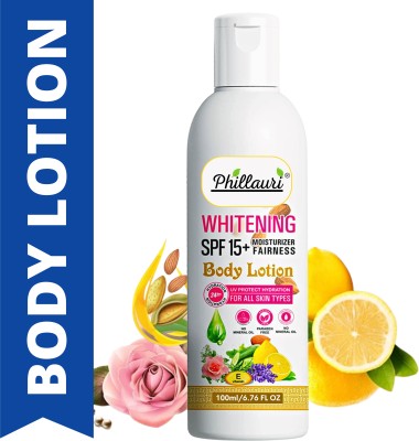 Phillauri Body Lotion for Very Dry Skin, Nourishing Body Milk with Almond Oil & Vitamin E(100 ml)