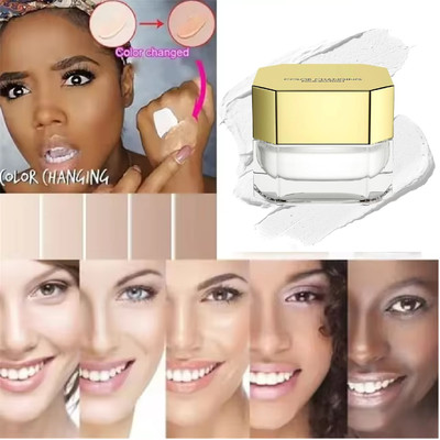 REIMICHI Color Changing Semi-Matte Foundation Cream Foundation(WHITE, 30 ml)
