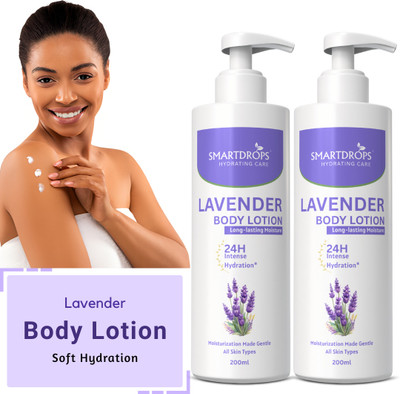 smartdrops Lavender Skin Whitening & Brightening Body Lotion for All Skin Type(400 ml)