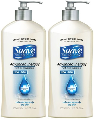 Suave Advanced Therapy Hydrators Skin Lotion Pump, 2 Count(532 ml)