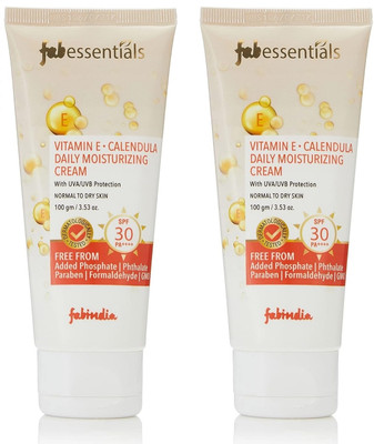 fabessentials Vitamin E Calendula Daily Moisturizing Cream - 100 gm x Pack of 2(200 g)