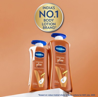 Vaseline Cocoa Glow Lotion 400ml – Enriched with Pure Cocoa Butter(400 ml)