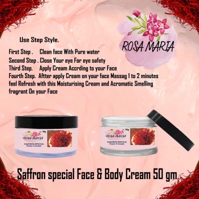 Rosa Maria Kesar Saffron Face Cream 50gm Moisturizer Cream(50 g)
