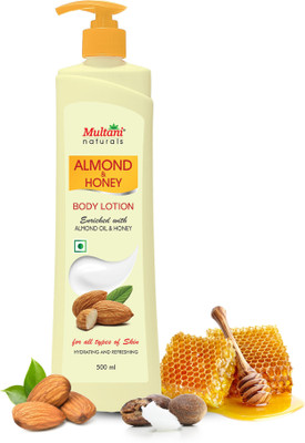 Multani Natural Almond & Honey Body Lotion | Hydrating & Refreshing -(500 ml)