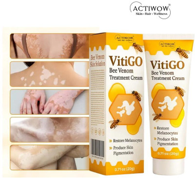 ACTIWOW Vitigo Bee Venom Cream for Calm and Hydrate Skin Cream Moisturizer(100 g)