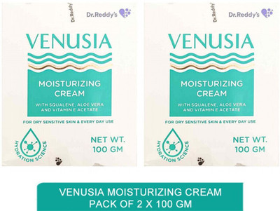 venusia moisturizing cream pack of 2 x 100 gm(200 g)