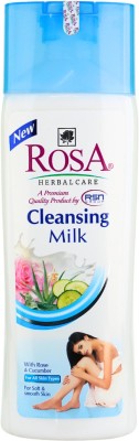 ROSA Cleansing Milk with Rose & Cucumber l For Dirt, Make up Removal & Sensitive skin(500 ml)