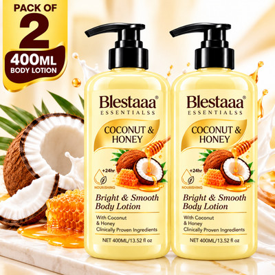 blestaaa essentialss Coconut Honey Moisturizing Lotion for Smooth, Hydrated Skin For All(800 ml)