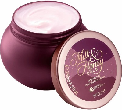 Oriflame Sweden MILK & HONEY GOLD Rose Nectar Hand & Body Cream(250 ml)