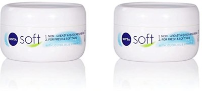 NIVEA SOFT LIGHT MOISTURISING CREAM 300 ML X 2(600 ml)