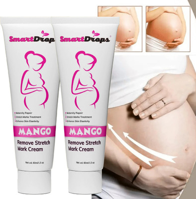 smartdrops Stretch Mark & Scar Removal Body Cream for Skin Lines on Hips and Belly Areas(120 ml)