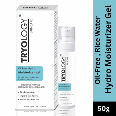 Tryology Oil-Free Rice Water Hydro Moisturizer Gel With Vit-C, Niacinamide, HA(50 g)