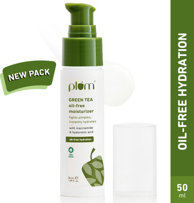 Plum Green Tea Oil-Free Face Moisturizer | Soothes & Fights Acne| Non-Sticky & Light(50 ml)