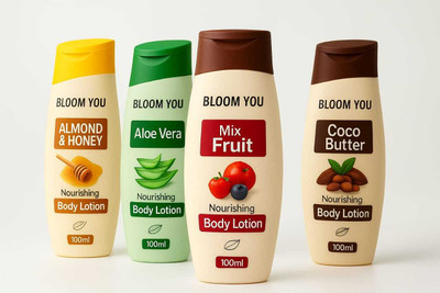 BLOOM YOU Natural Hydration Lotion Combo – 4 Varieties(400 ml)
