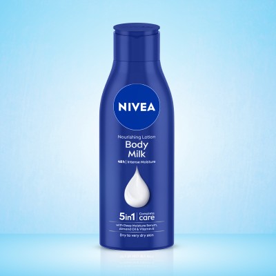 NIVEA Body Lotion For Very Dry Skin, Nourishing Body Milk With 2X Almond Oil(200 ml)