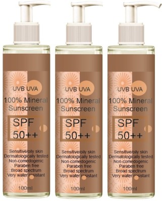 house of common Sunscreen - SPF 50 PA++ Ceramide & Vitamin C (100ml) Pack of 3(300 ml)