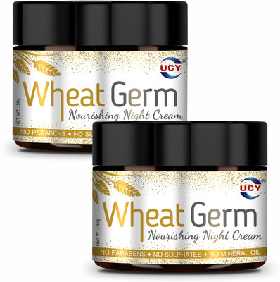 UCY Wheatgerm Night Cream - 50g (Pack of 2)(100 g)