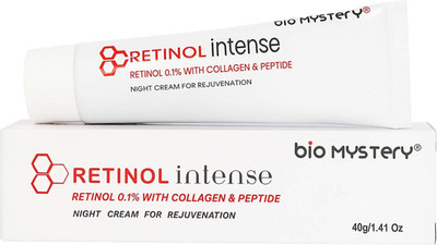 Bio Mystery Retinol Intense Cream 0.1 Vitamin A Fine Lines, Sun Spots, Anti-Aging(40 g)