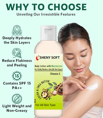 sheny soft Shea Butter Moisturiser-Rich Cream(200 ml)