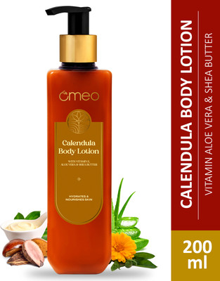 Omeo Calendula Body Lotion-200ml With Vitamin E, Shea Butter & Aloe Vera for Dry Skin(200 ml)