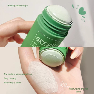 Jiwoo new Green Mask Stick Face Skin Care Purifying Clay Mud Solid Stick(40 g)