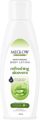 meglow Pro-Care Aloe Vera Body Lotion for Men & Women Hydrating & Refreshing(150 ml)