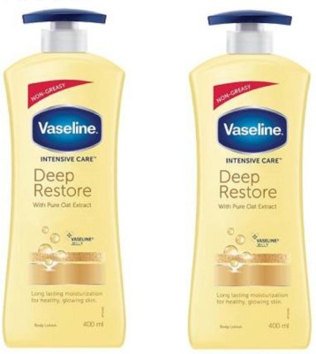 Vaseline Intensive Care Deep Restore body lotion 400ml X2(800 ml)