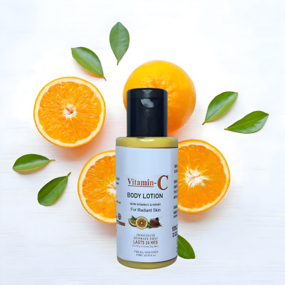 Glamezone Vitamin C Daily Glow Body Lotion For Skin Brightening with Vitamin C & Honey(100 ml)