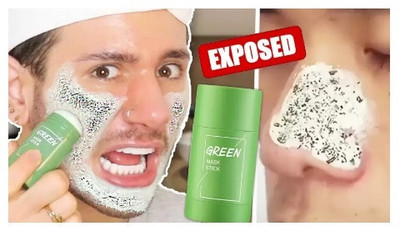 YUENCY Green Tea Purifying Clay Stick Mask Anti Acne Cleaning Solid Mask Stick For Face(40 g)