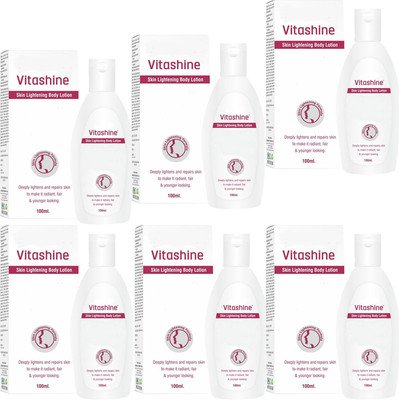 NG MART VITASHINE BODY LOTION FOR SOFTEN & LIGHTNING SKIN PACK OF 100ml x 6(600 ml)