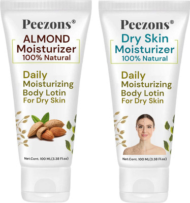 Peezons Almond With Dry Skin Body Lotion for Smooth And Healthy Skin(200 ml)