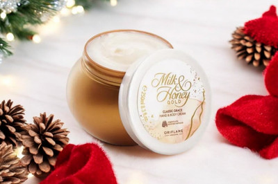Oriflame Sweden Milk & Honey Gold Classic Grace Hand & Body Cream - 250G(250 ml)