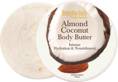 BodyHerbals Almond Coconut Body Butter, Intense Hydration & Nourishment (200gms)(200 ml)