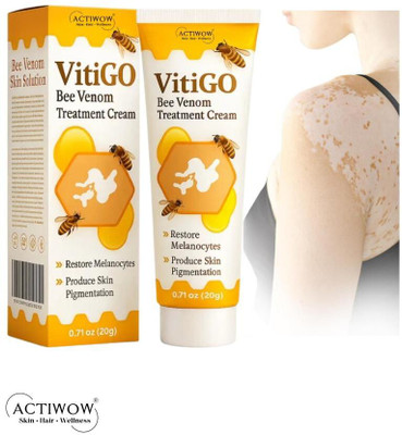ACTIWOW Vitigo Bee Venom Cream for Smooth Makeup Base X001(100 g)