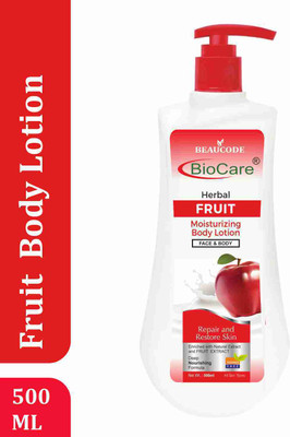 BEAUCODE BioCare Herbal Fruit Moisturizer Body Lotion For All Skin Types 500 ml(500 ml)