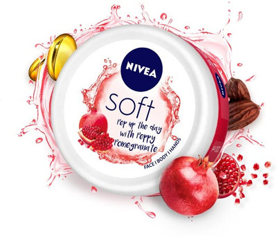 NIVEA Soft Light Moisturizer Peppy Pomegranate 200ml(200 ml)