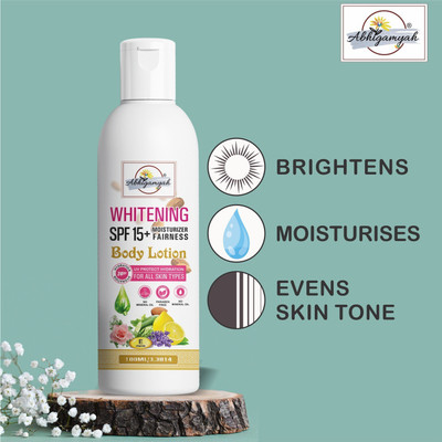 ABHIGAMYAH Whitening body lotionon SPF15+ Skin Lighten & brightening cream [100 ml][Pack 1](100 ml)