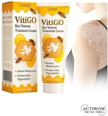 ACTIWOW Vitigo Bee Venom Cream for Calming Aftershave cream Moisturizer(100 g)