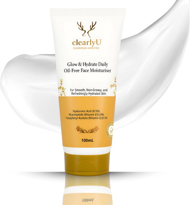 clearlyU Glow & Hydrate Oil-Free Face Moisturiser for Oily Skin, 100 ml(100 ml)