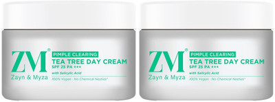 ZM Zayn & Myza TEA TREE Day Cream with SPF 25 | Reduces Acne & Pimples | Pack of 2(100 g)