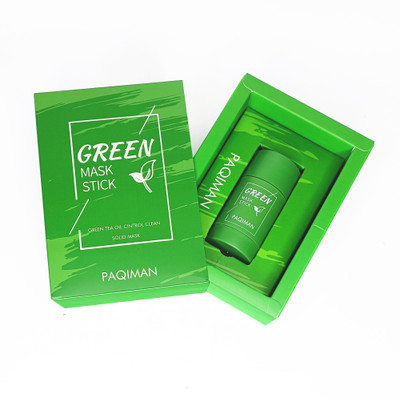 PAQIMAN ™ Original Neem Clay Face Mask Stick For Cleansing With Green Tea Extract(40 g)