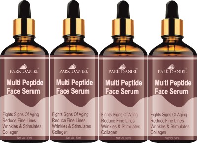 PARK DANIEL Multi Peptide Anti-Aging Face Serum For Collagen Boosting (30ml) Pack of 4(120 ml)